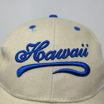 Surfware Men's Slideback Hat Tan OSFA Embroidered Hawaii Logo 100% Cotton