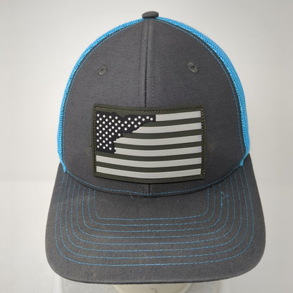 American Flag Snapback Trucker Hat Multicolor OS Adjustable Mesh Back Richardson