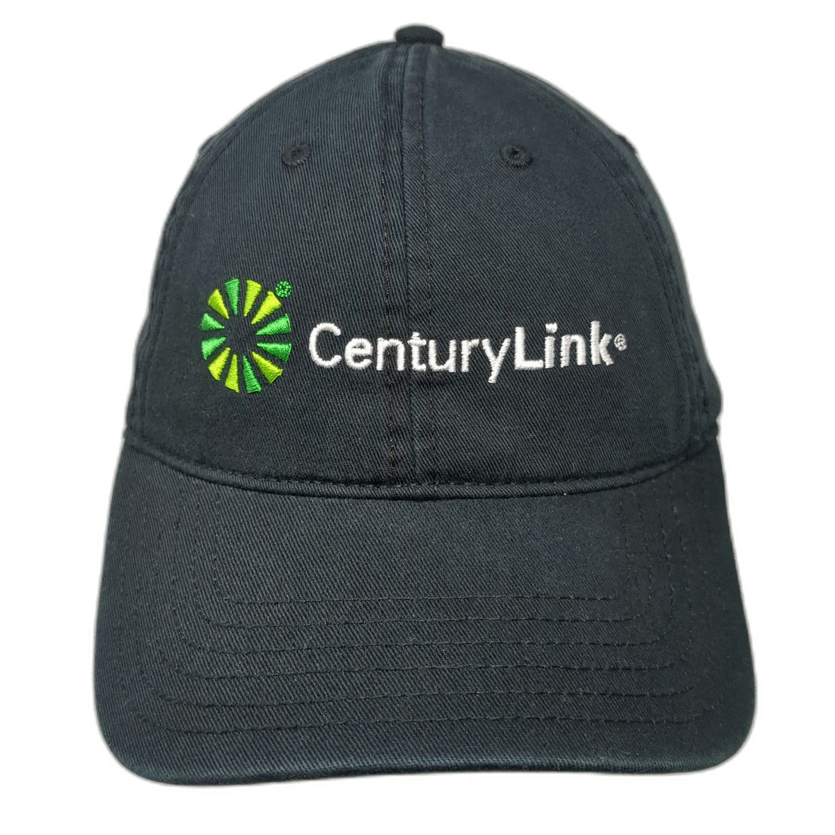 JNI CenturyLink Corporate Logo Baseball Cap Black One Size Cotton Slideback Hat