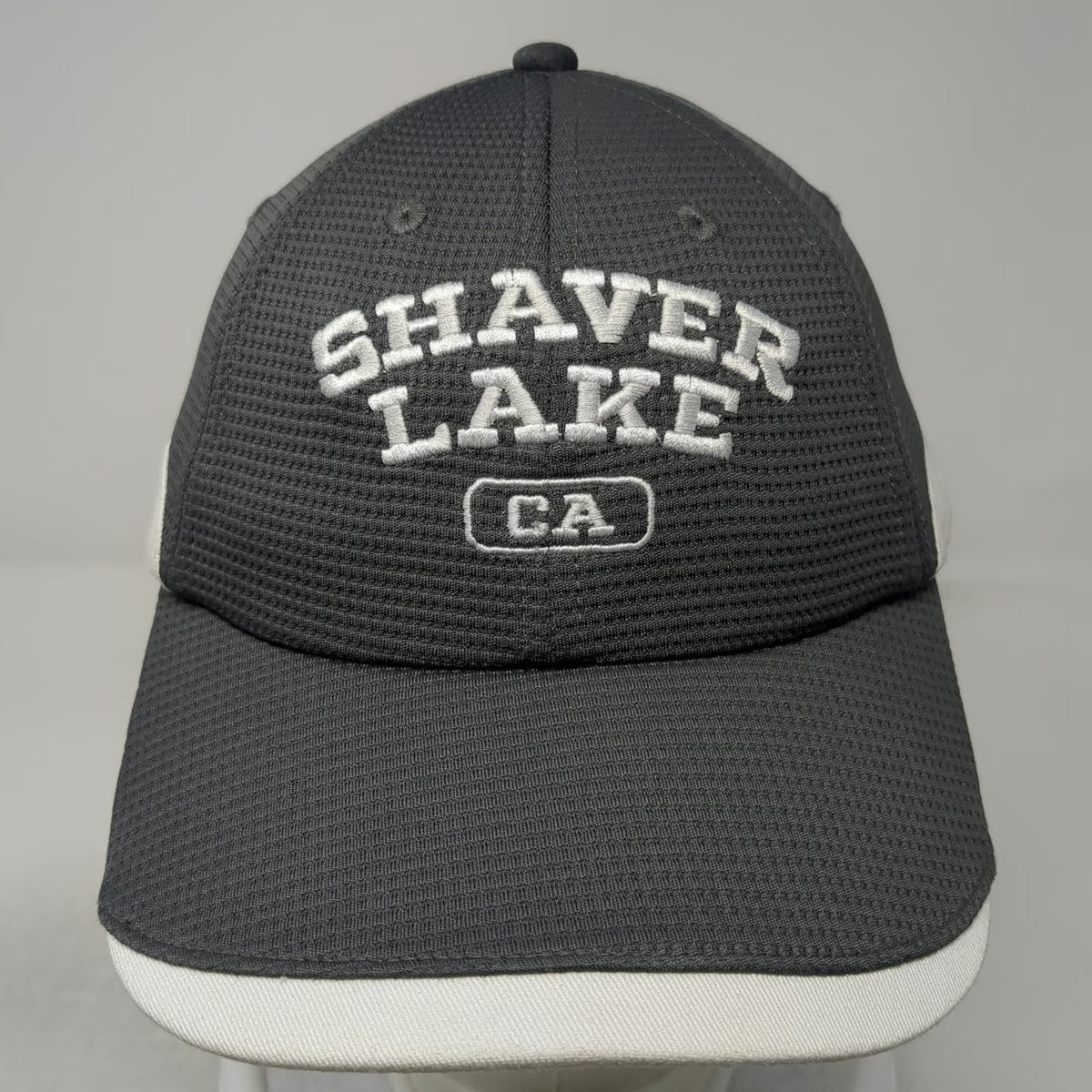 Royal Resortwear Baseball Cap Gray OSFM Shaver Lake CA Textured Strapback Hat