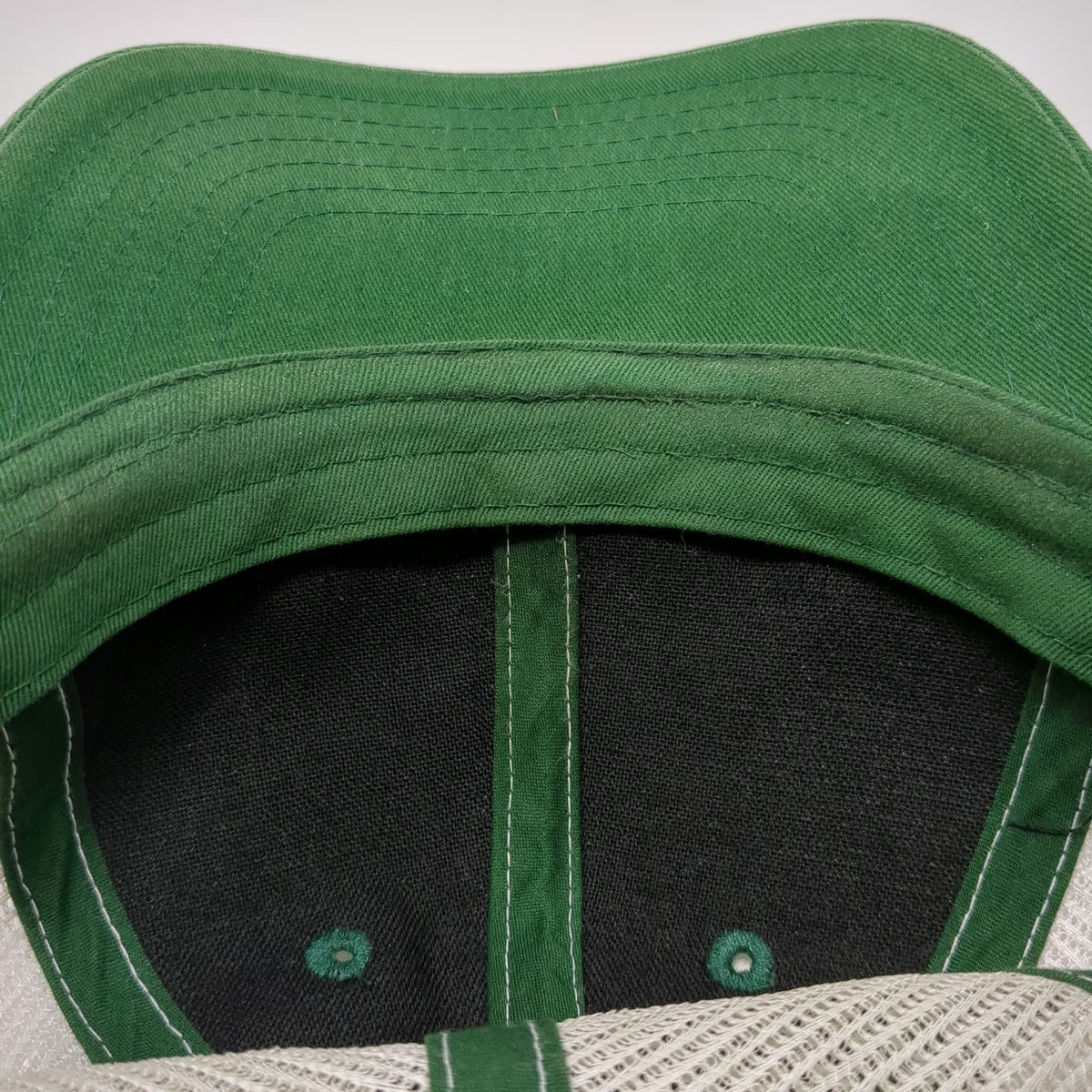 ML Authentic Headwear Baseball Cap Green One Size MRO Logo Mesh Strapback Hat