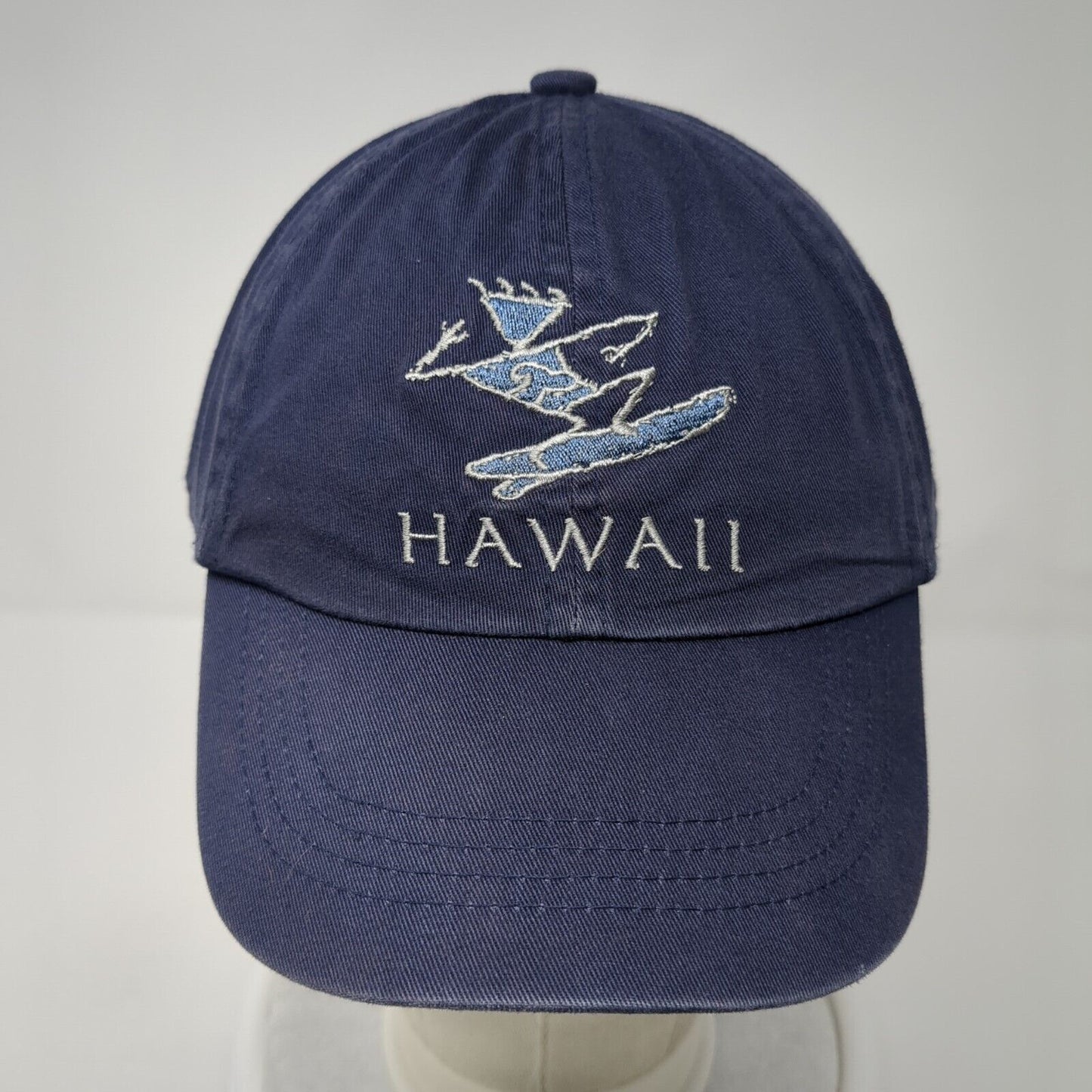 Hawaii Surfing Strapback Hat Blue One Size Adjustable 6 Panel Sansegal