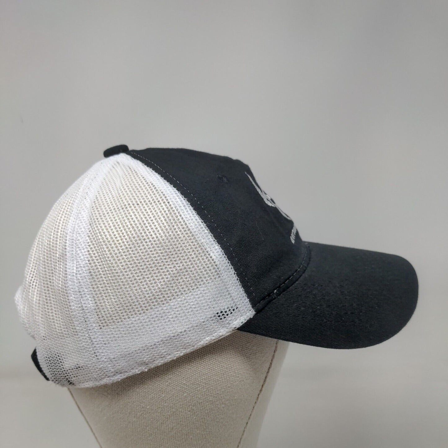 Intimidator Strapback Trucker Hat Black OSFM Adjustable Mesh Back Outdoor Cap