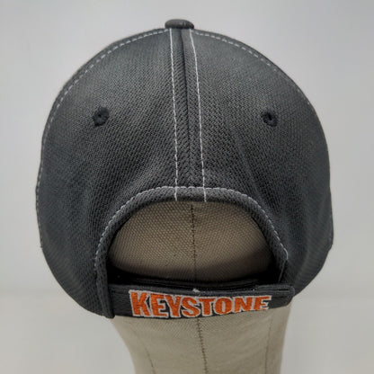 Zephyr Men's Strapback Hat Gray Adjustable Embroidered Logo 100% Polyester