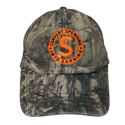 Convert Spending Into Earning Slideback Hat Camouflage OSFA Adjustable Paramount