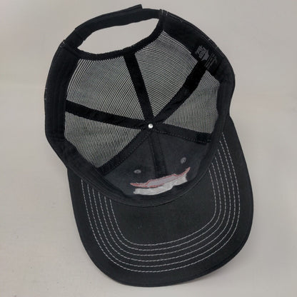 Pizza Hut Strapback Trucker Hat Black OSFA Adjustable Embroidered Employee Crew