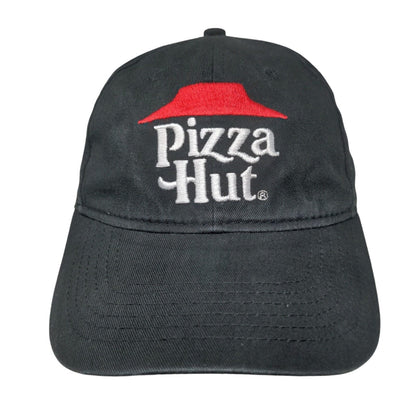 Pizza Hut Strapback Hat Black OSFA Adjustable Embroidered Uniform