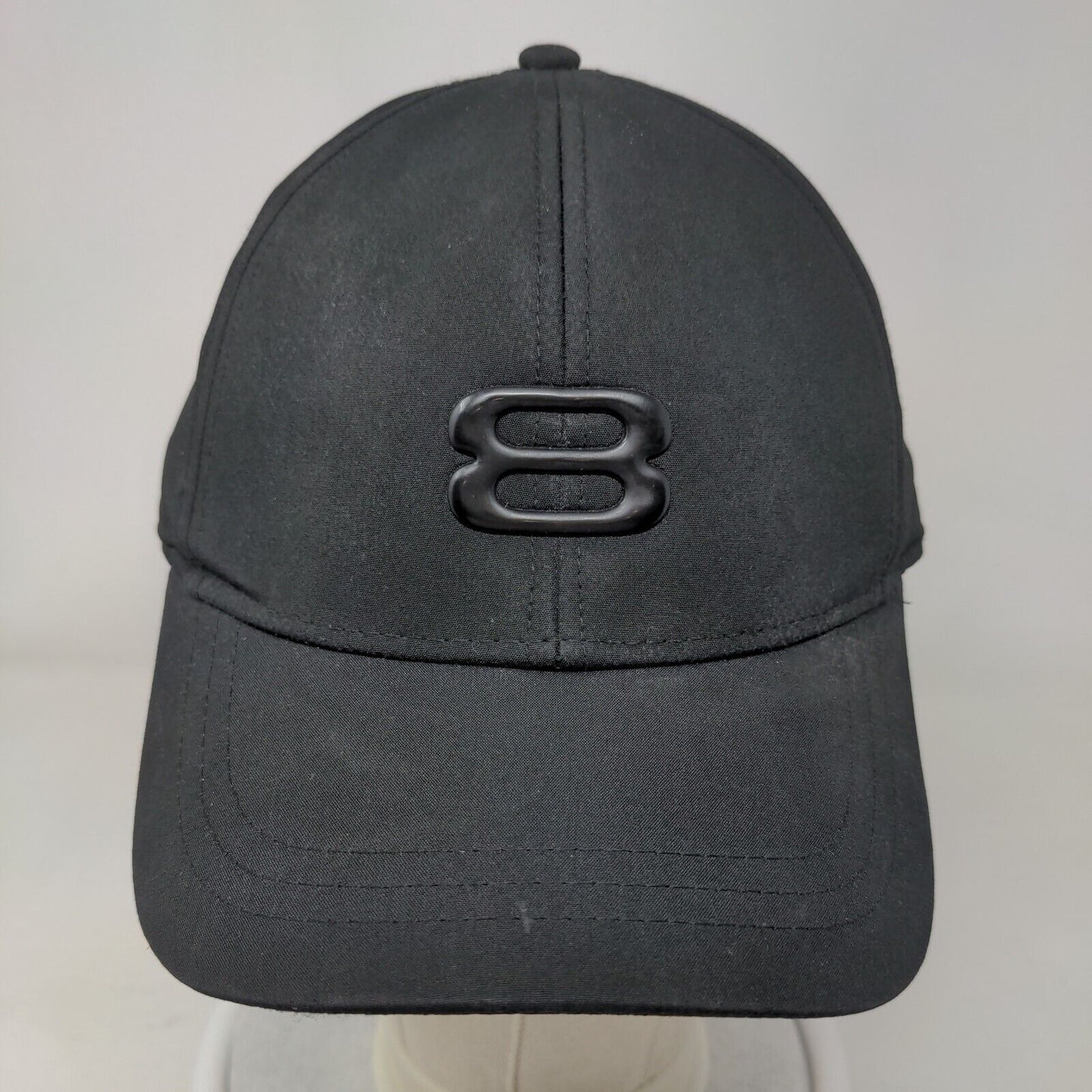 Layer 8 Logo Fitted Hat Black One Size 6 Panel Casual Outdoor