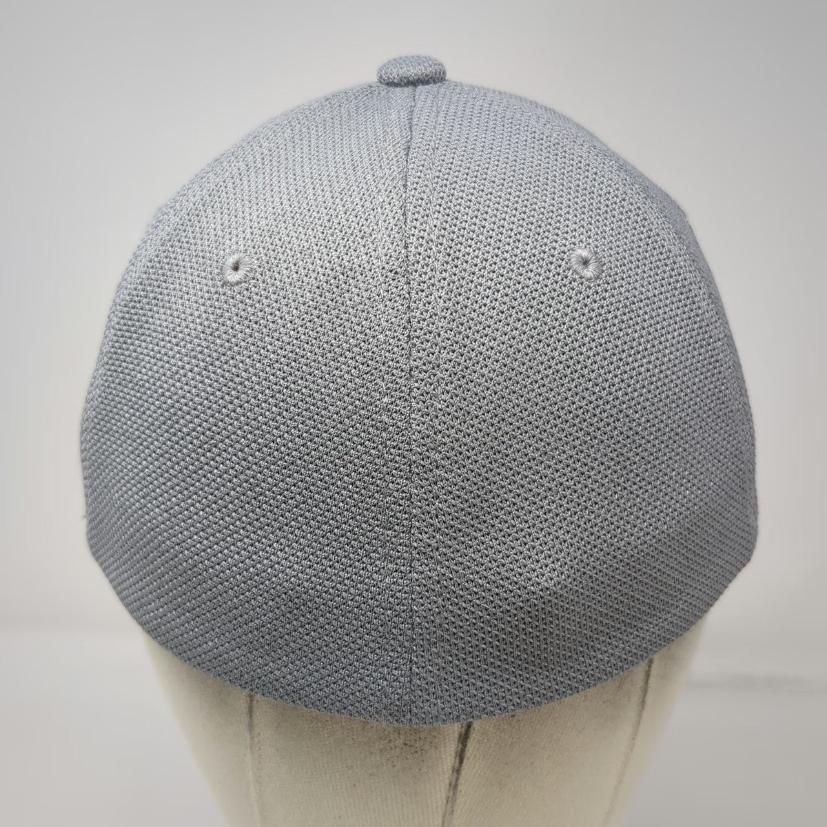 Flexfit Baseball Cap Gray One Size Toyota Logo Mesh Stretch Fit Curved Brim Hat