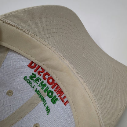 Baseball Cap Beige One Size Senior Discount Funny Slogan Humor Curved Brim Hat