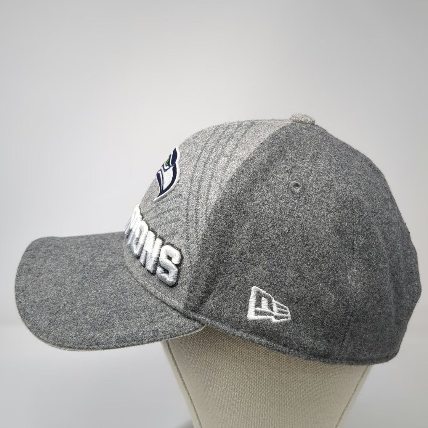 New Era Seattle Seahawks NFL Super Bowl XLVIII Champions Gray Baseball Cap OSFM