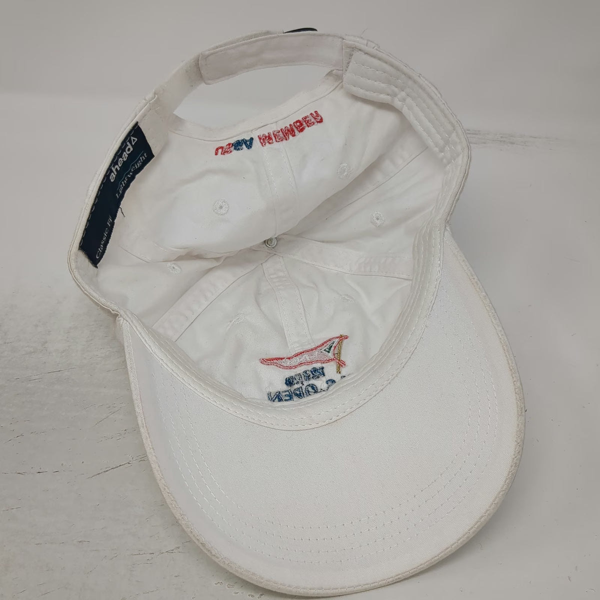 ahead Baseball Cap White One Size 123rd US Open LACC USGA Member Cotton Golf Hat