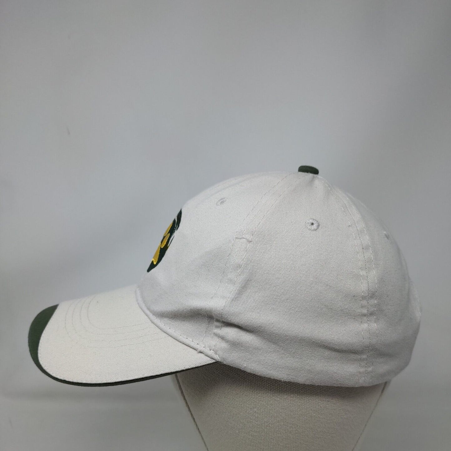 Paw Strapback Hat Tan OSFA Adjustable Embroidered 6 Panel Hit Wear