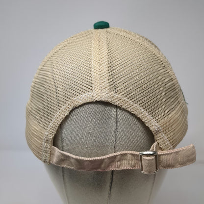 7-Eleven Baseball Cap Beige Green One Size Mesh Golf Over Par Influence Joke Hat