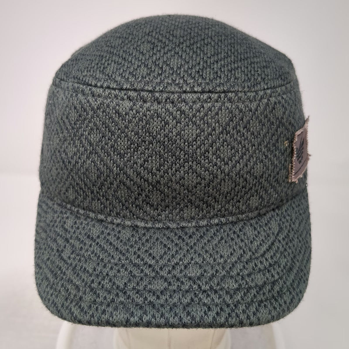 Adidas Army Cap Gray M Knit Trefoil Logo Elastic Sweatband Flex Fitted Hat