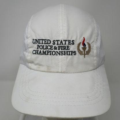 Headwear Professionals Baseball Cap White One Size Police Fire Championships Hat