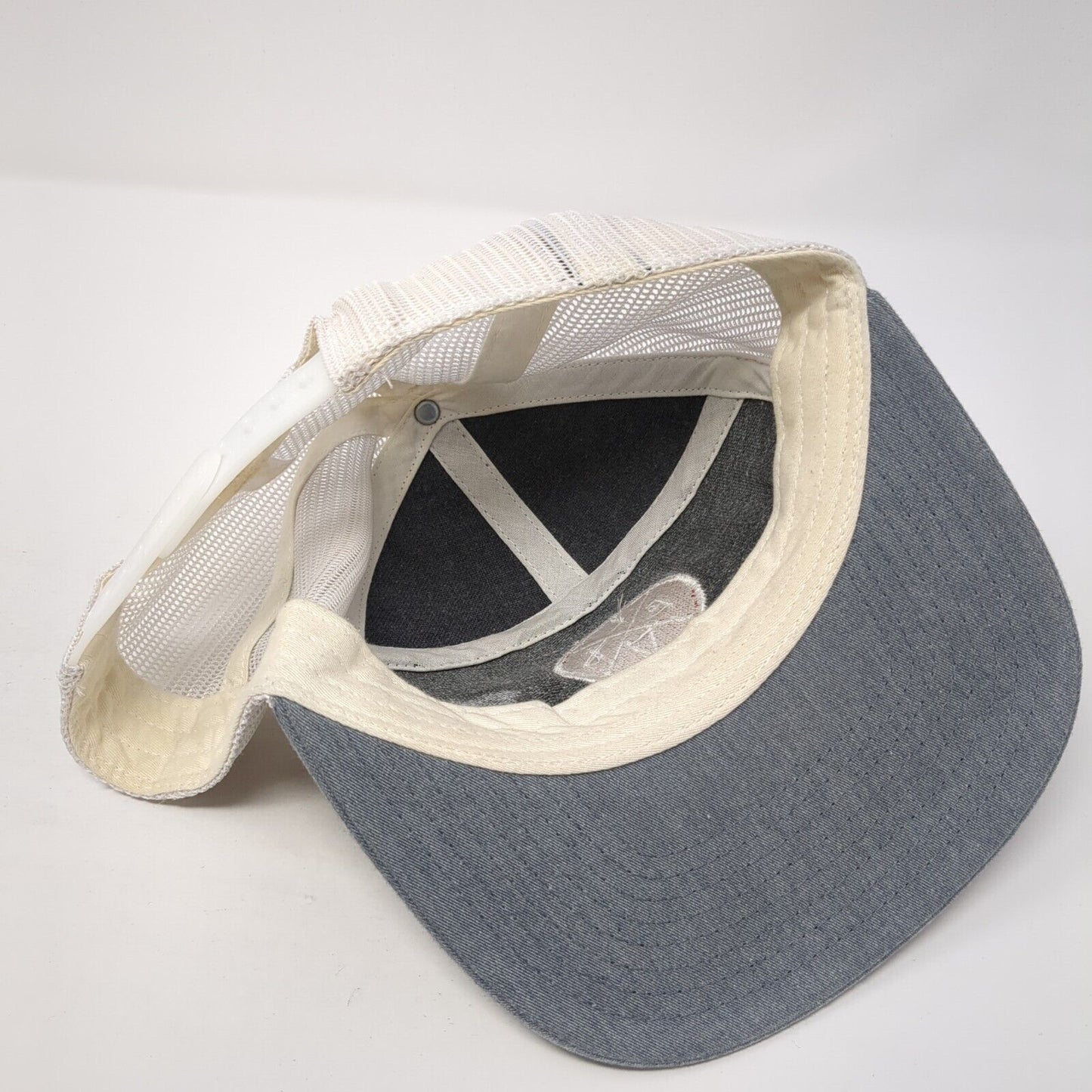 FLTV Snapback 5 Panel Hat Gray One Size Mesh Back Adjustable Colorblock
