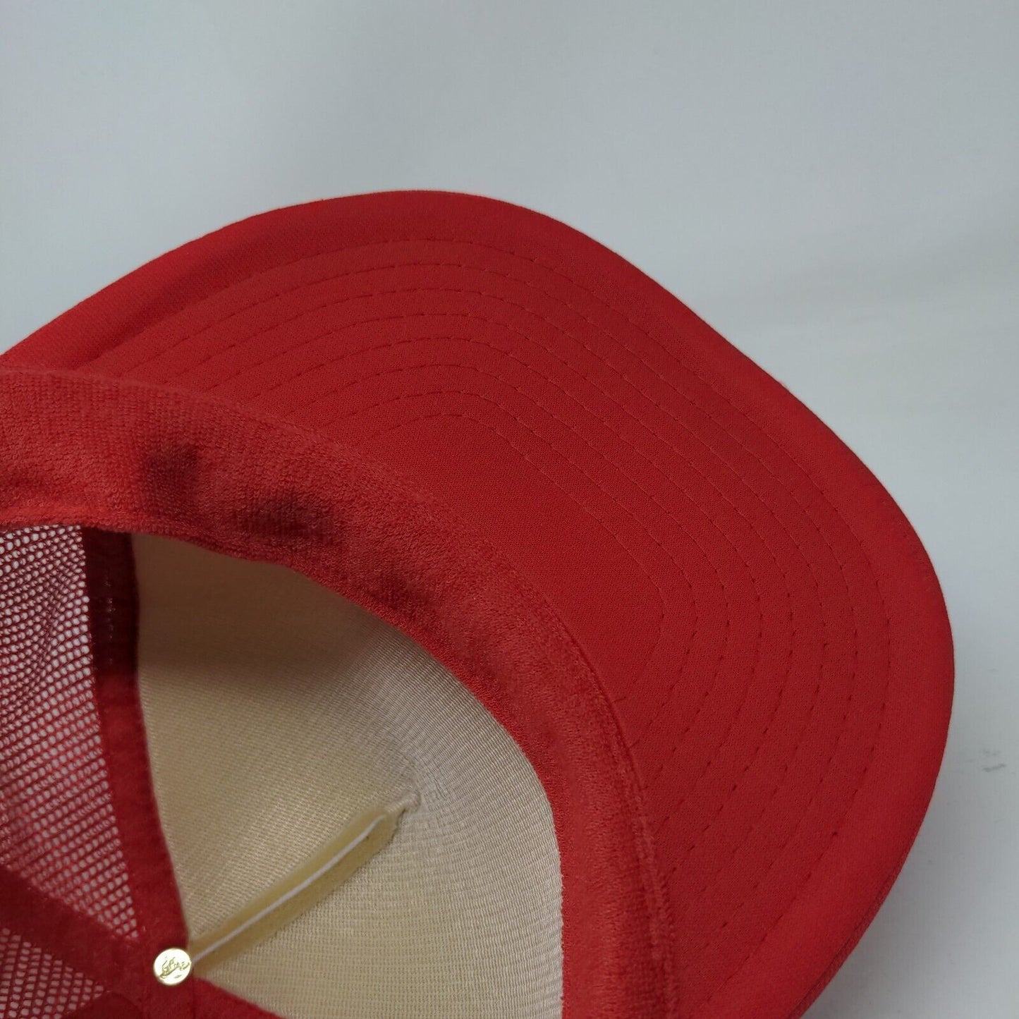Hoffman's Radiator Snapback Trucker Hat Red OSFA Adjustable Mesh Back Rope Otto