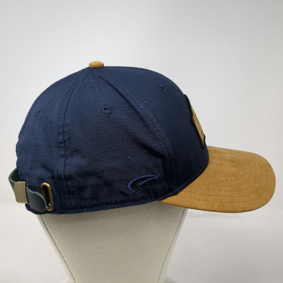 Pukka Baseball Cap Blue OSFM Tamarack Est 2004 Suede Brim Slideback Patch Hat