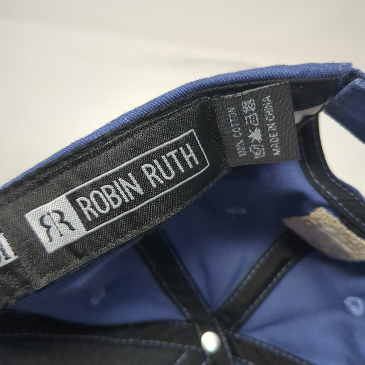 Robin Ruth Baseball Cap Blue One Size Idaho Original Embroidered Adjustable Hat