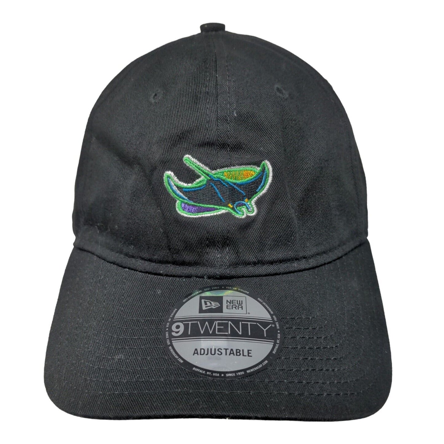 Tampa Bay Rays Slideback Hat Black OSFA Embroidered Logo New Era 9Twenty Logo