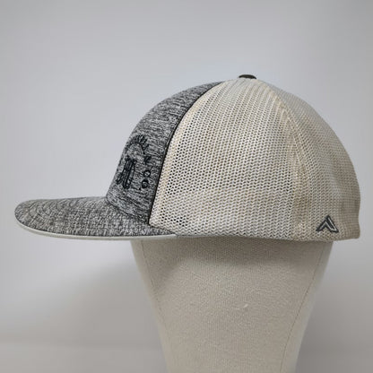 Pacific Headwear Baseball Cap Gray XL J.D. Heiskell Co Mesh Heather Grain Hat