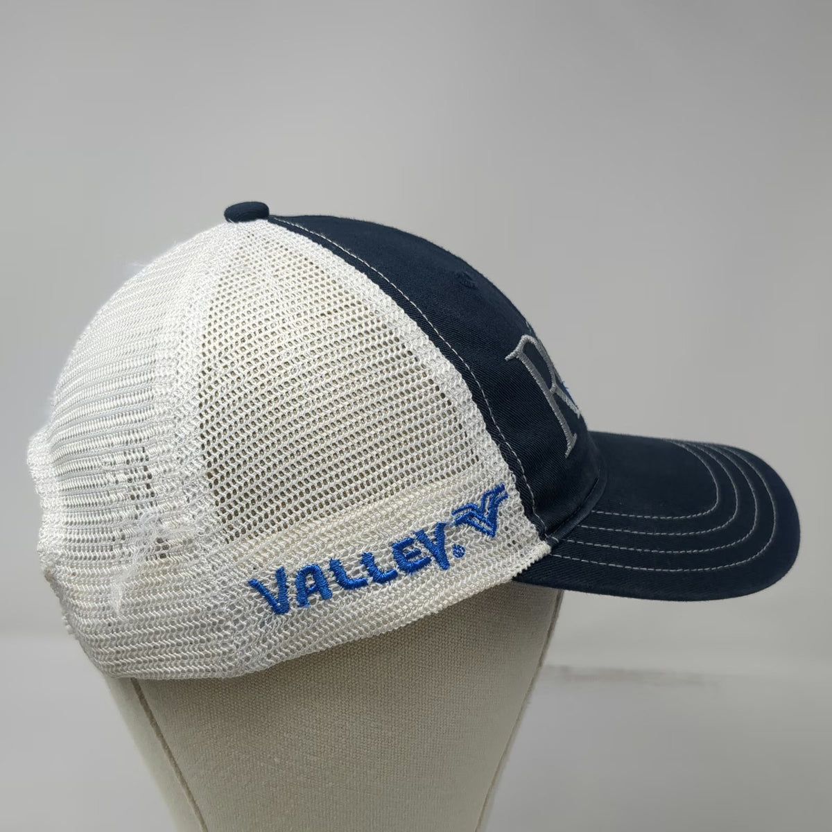 Richardson Trucker Hat Blue L Mesh Back Snapback Romans Precision Irrigation