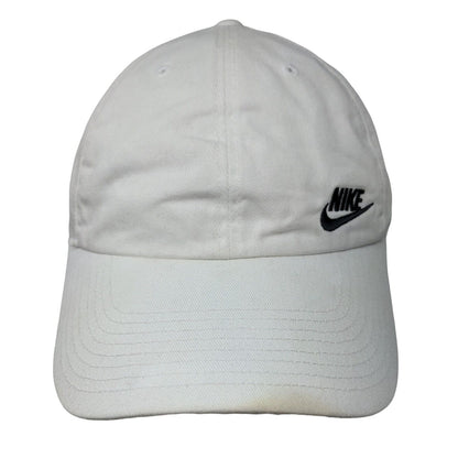 Nike Slideback Hat White OSFM Adjustable Embroidered Heritage86 6 Panel