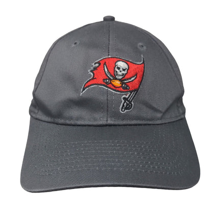 Port & Company Men's Strapback Hat Gray Embroidered NFL Tampa Bay Buccaneers