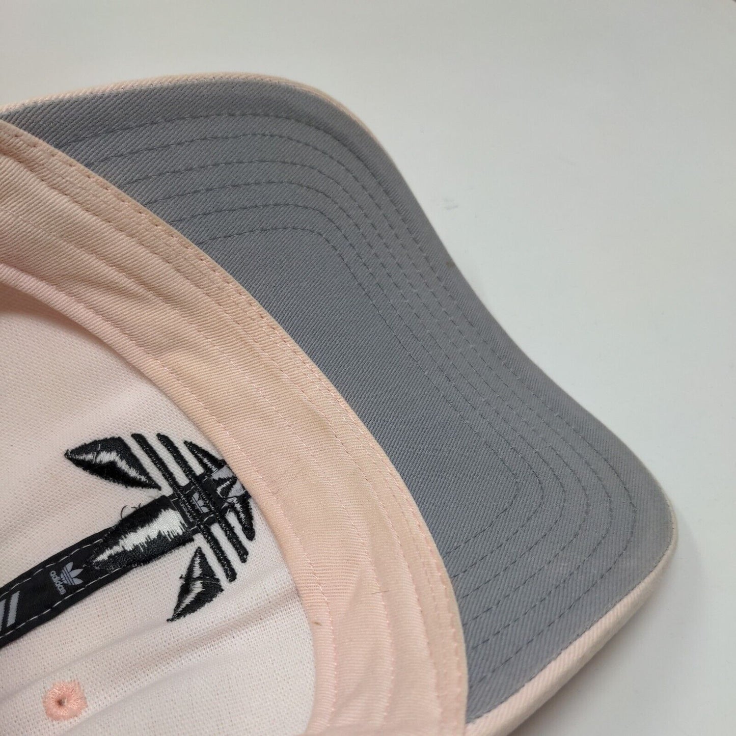 Adidas Trefoil Snapback Hat Pink OSFM Embroidered Adjustable 6 Panel