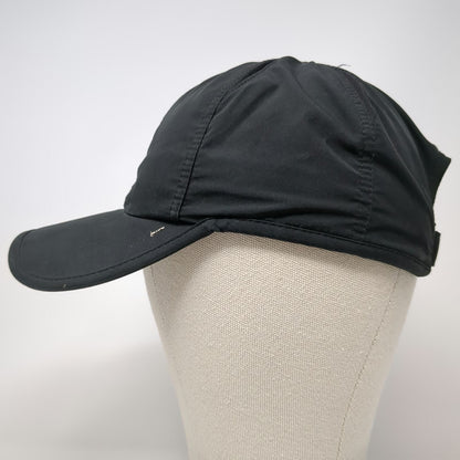 Nike Baseball Cap Black One Size White Swoosh Performance Strapback Hat Running