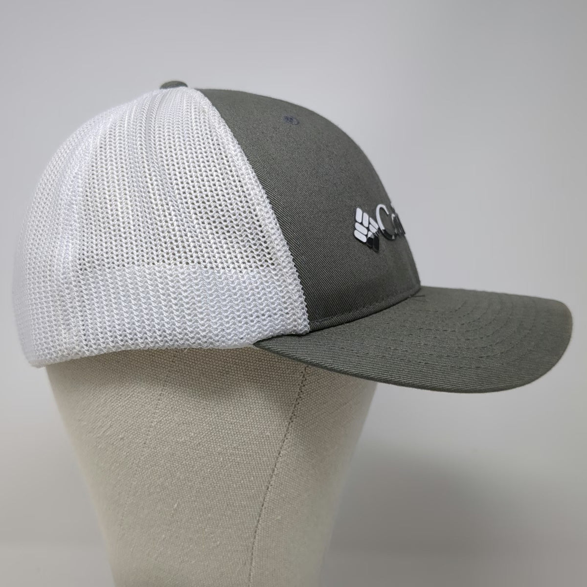 Columbia Baseball Cap Gray One Size Mesh Back Snapback Hat Outdoor Fishing Sport