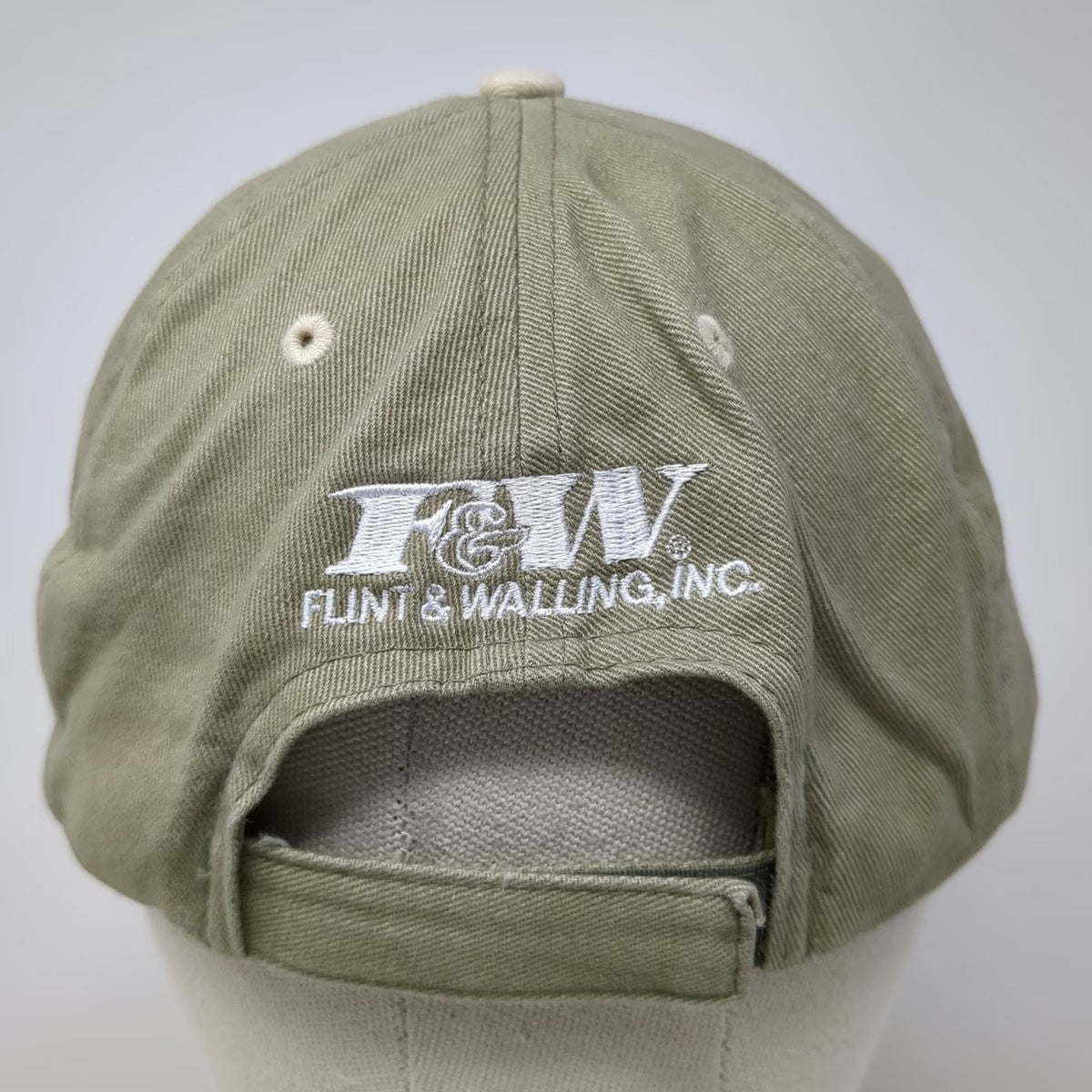 Farwest Group United Pipe Supply Flint Walling Baseball Cap Beige One Size Hat