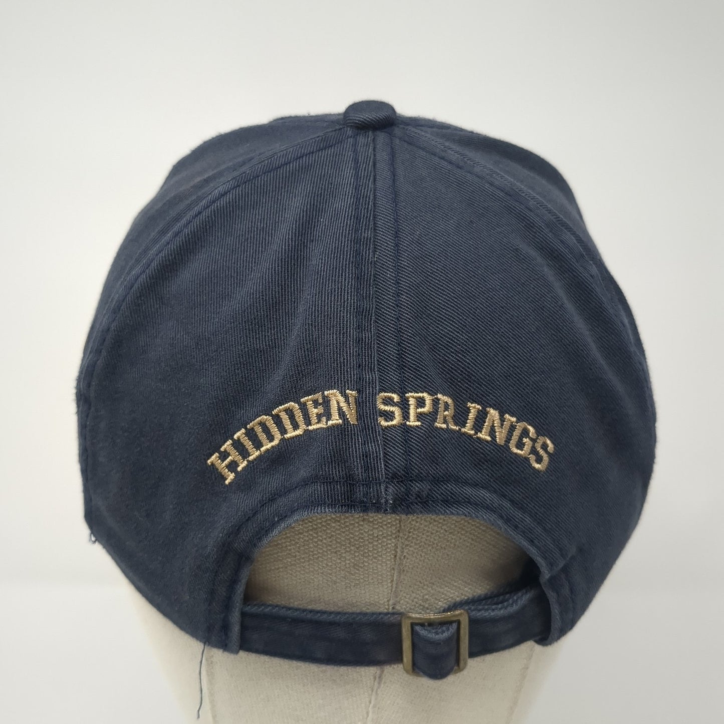 HS Hidden Springs Slideback Hat Blue One Size Adjustable Embroidered