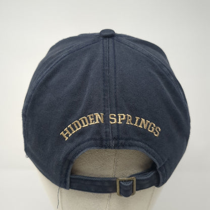 HS Hidden Springs Slideback Hat Blue One Size Adjustable Embroidered