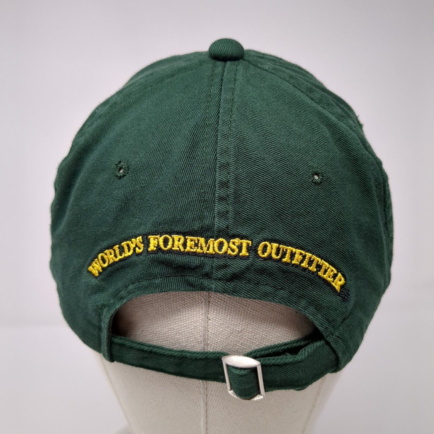 Cabela's Slideback Hat Green OSFA Adjustable World's Foremost Outfitters