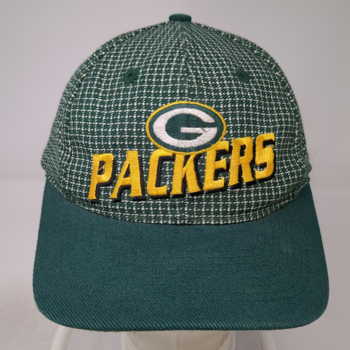 Green Bay Packers NFL Logo Athletic Cap Green Pro Line Strapback Hat OS Vintage