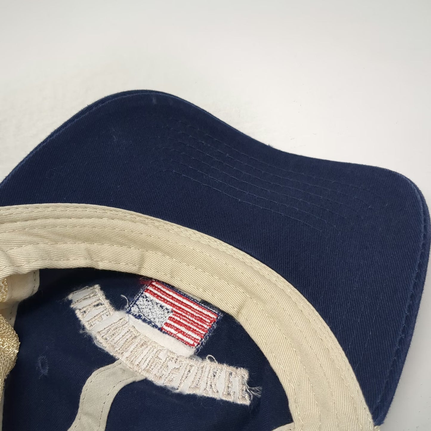 Triangle Lake Winnipesaukee New Hampshire USA Flag Blue One Size Trucker Hat