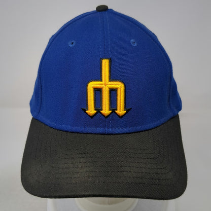 Seattle Mariners MLB New Era XL Blue Baseball Cap 39THIRTY Trident Stretch Fit