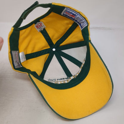 Green Bay Packers NFL Reebok Cap Yellow One Size Embroidered Logo Pro Line Strap