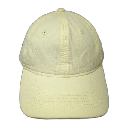 Goodfellow & Co Baseball Cap Yellow One Size Leather Strapback Cotton Hat Blank