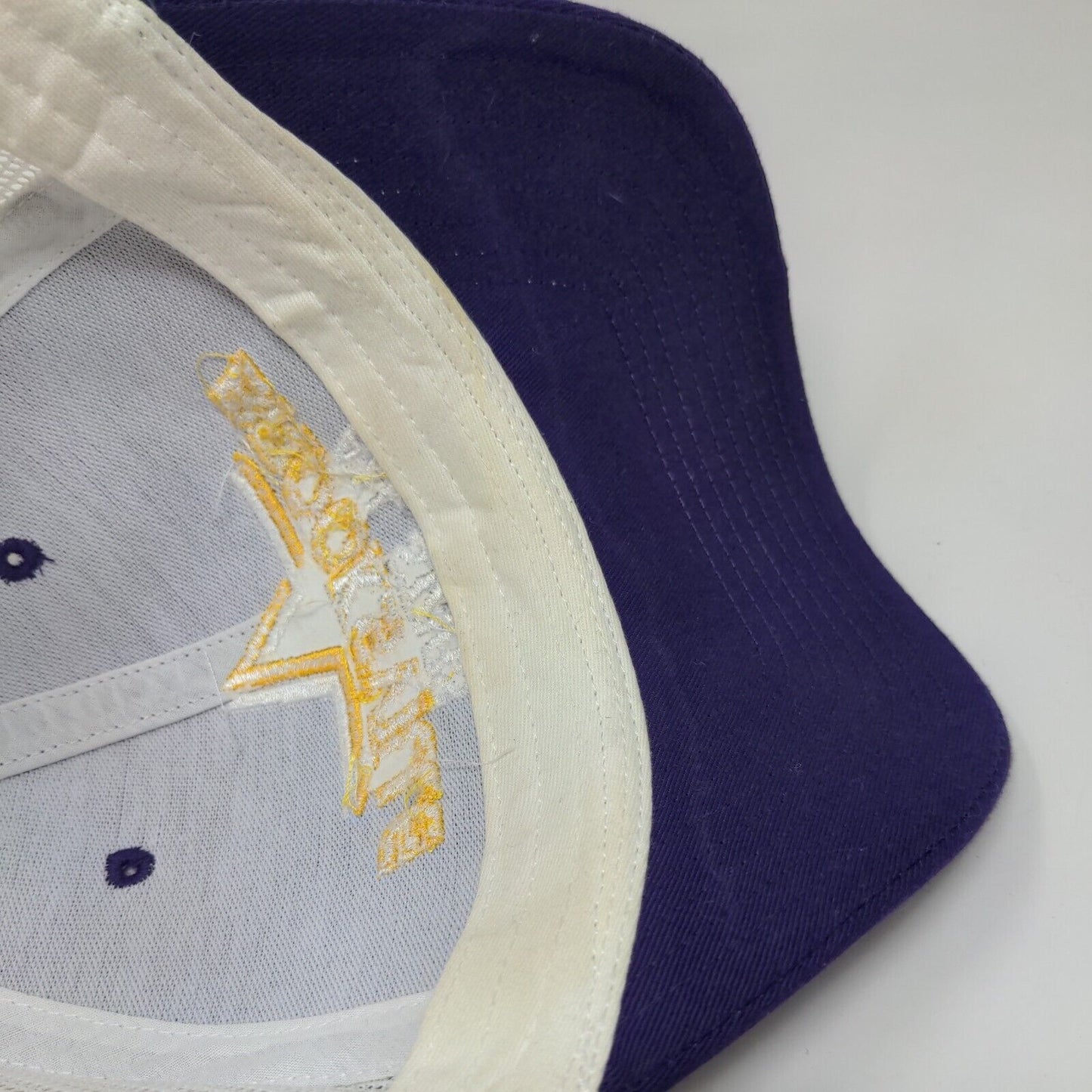 Brooksville All Stars Snapback Mesh Back Trucker Hat Purple Embroidered Logo