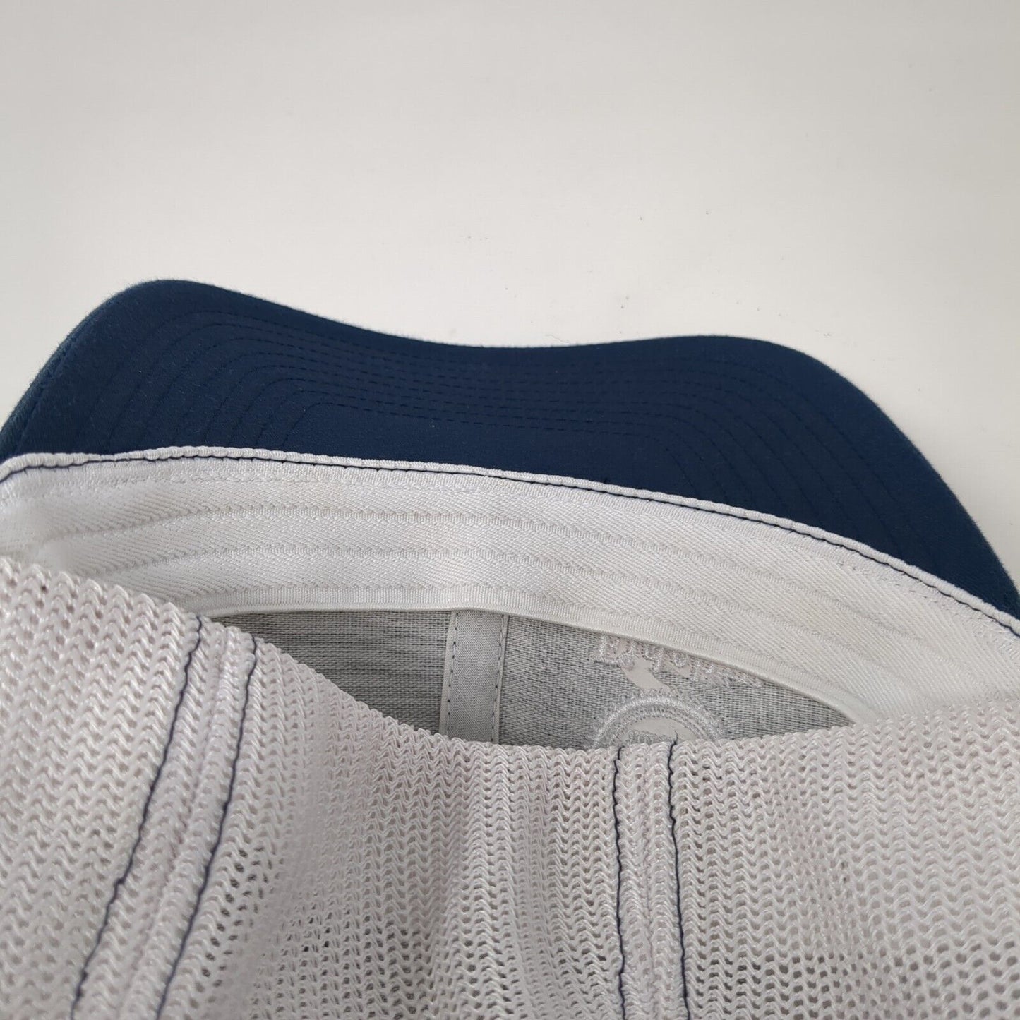 Fidelity National Title Fitted Trucker Hat Blue S/M Flexfit Mesh Back Richardson