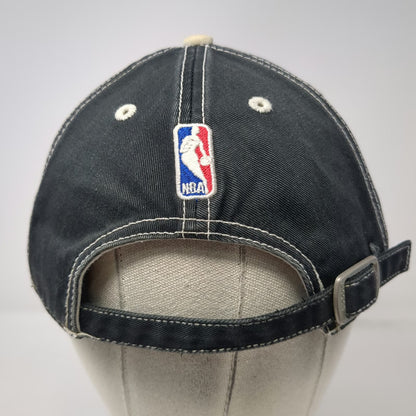Brooklyn Nets NBA Adidas Cap Black One Size Hat Slideback Contrast Stitching