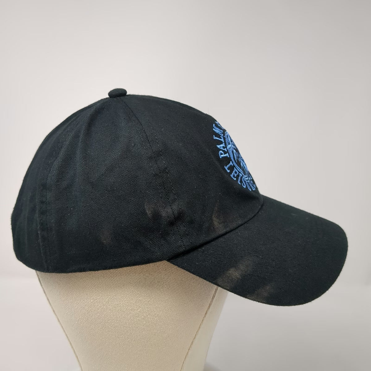 Baseball Cap Black One Size Palm Beach Leisure Club Embroidered Slideback Hat