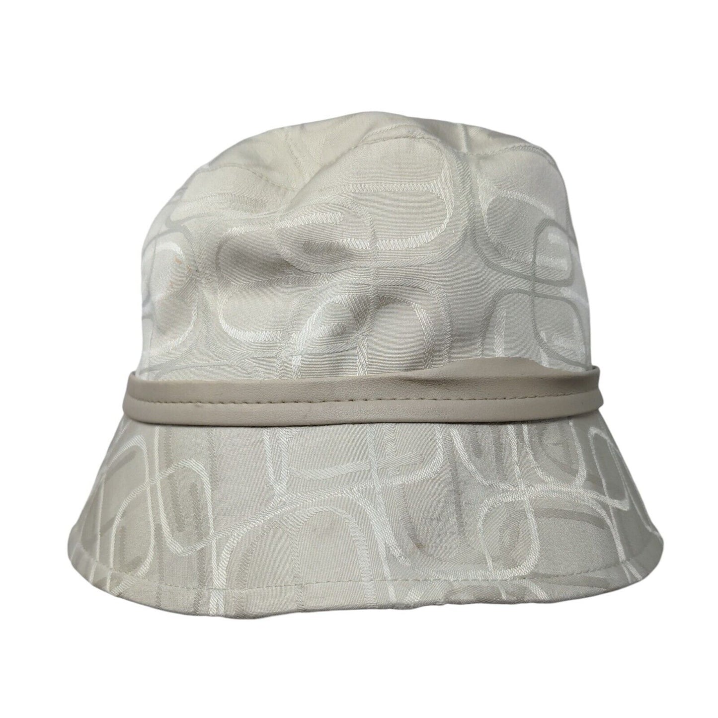 Express Monogram Bucket Hat Tan Small/Medium Lined Leather Strap