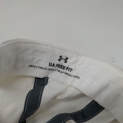 Under Armour Women's Slideback Hat White OSFM Embroidered 6 Panel