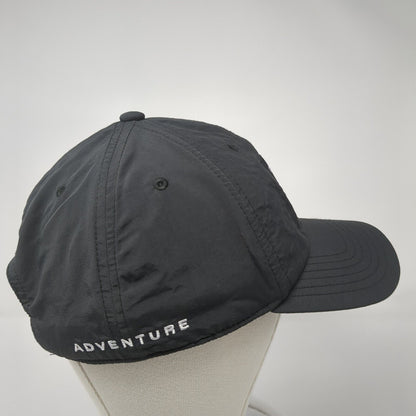 Adidas Adventure Slideback Hat Black One Size Adjustable Embroidered 3 Stripes