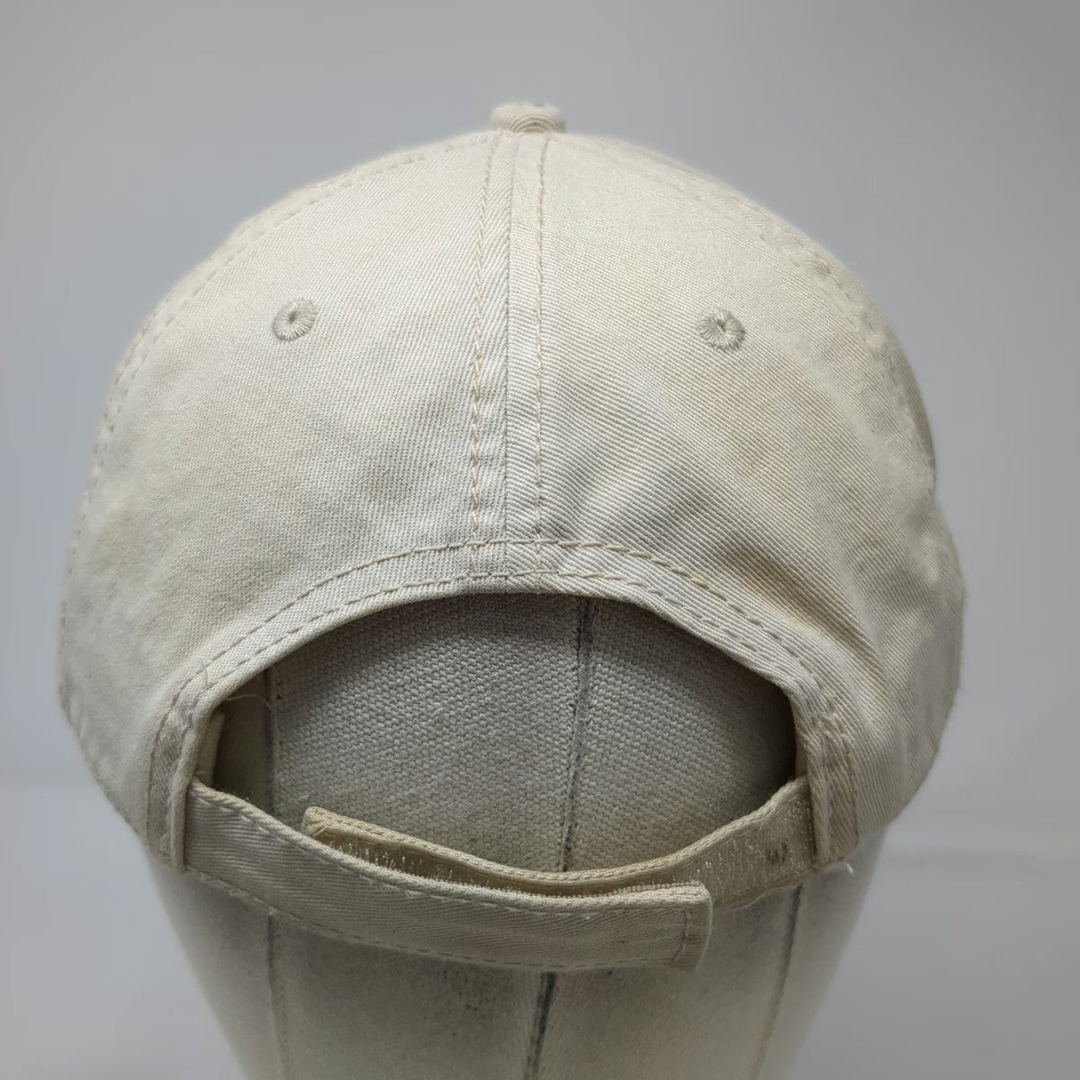 Beige Baseball Cap One Size Cape Cod Lighthouse Embroidered Strapback Cotton Hat