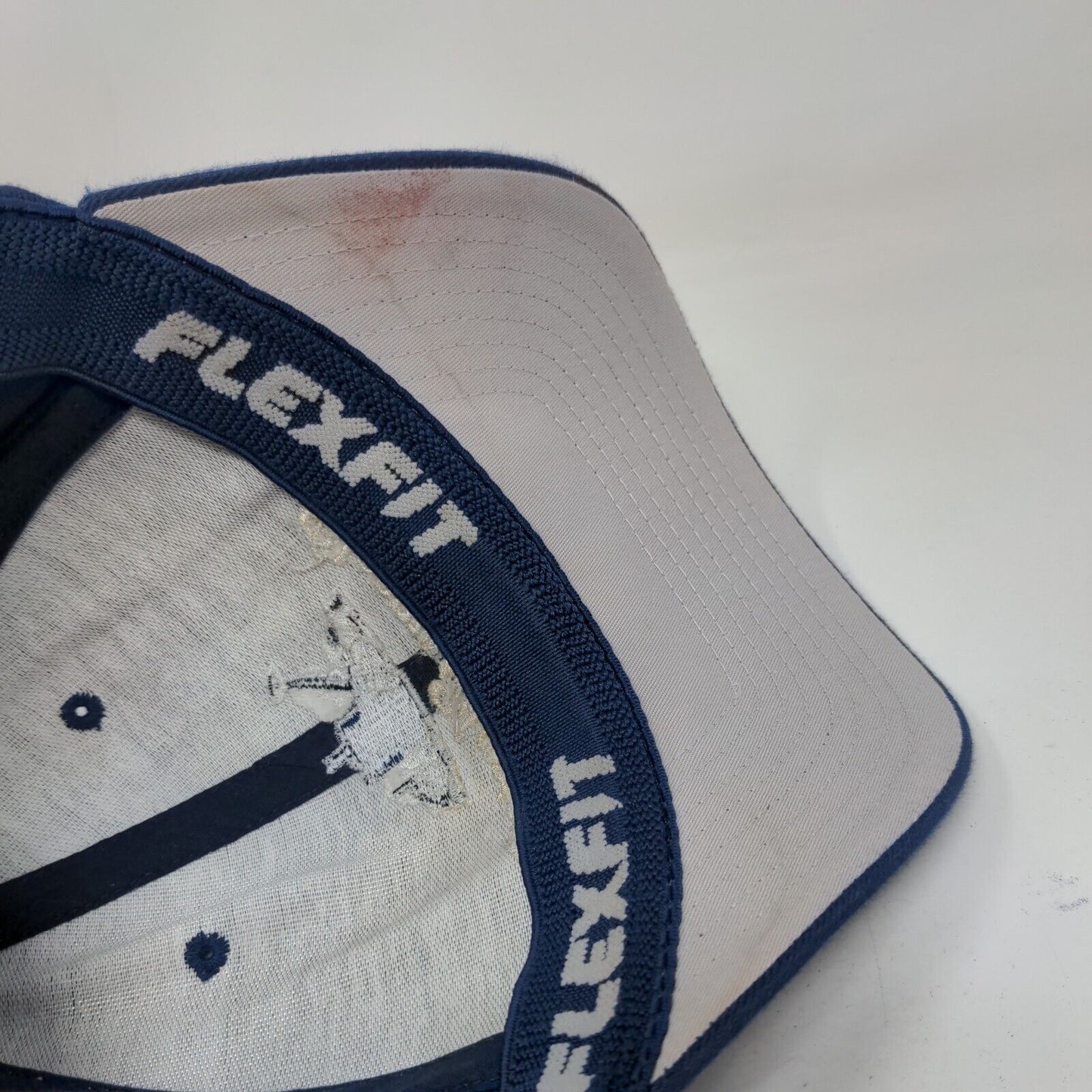 Bloom-Masters Fitted Hat Blue Small-Medium Embroidered Flexfit Yupoong